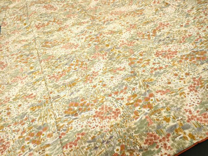 平和屋着物■上質な小紋　風景文　正絹　逸品　CABJ2849ev
