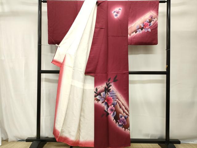 平和屋着物■訪問着　風景文　暈し染め　正絹　逸品　CABJ2869ev