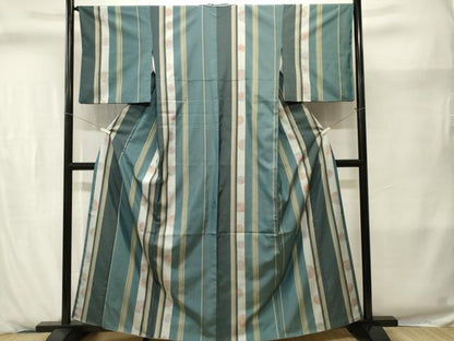 平和屋着物■本場染大島紬　宝尽し間道　鈴乃屋扱い　正絹　逸品　CABJ2880ev