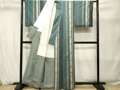 平和屋着物■本場染大島紬　宝尽し間道　鈴乃屋扱い　正絹　逸品　CABJ2880ev
