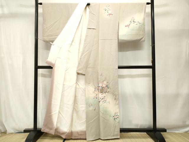 平和屋着物■訪問着　花車文　暈し染め　金彩　正絹　逸品　CABJ2881ev