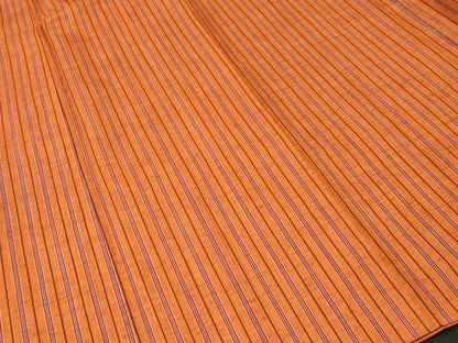 平和屋着物■上質な紬　縞　正絹　逸品　CABJ2888ev