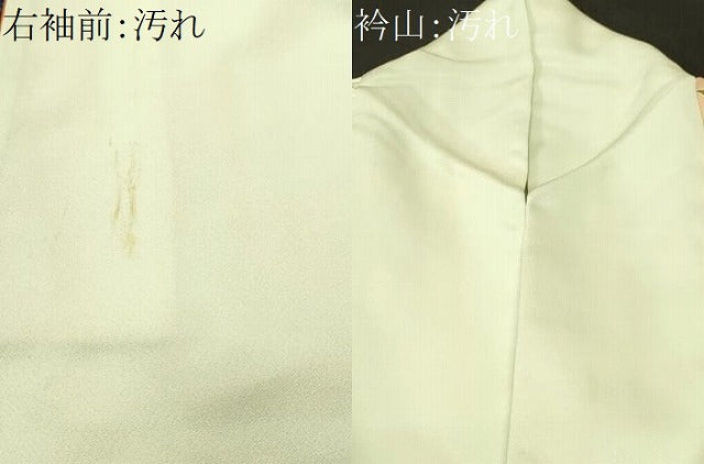 平和屋着物■訪問着　刺繍　カトレア　草花文　暈し染め　正絹　逸品　CABJ2891ev