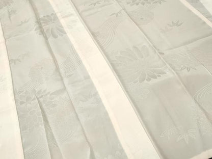 平和屋着物■長襦袢　無双仕立て　流水菊花文　暈し染め　正絹　逸品　CABJ2893ev