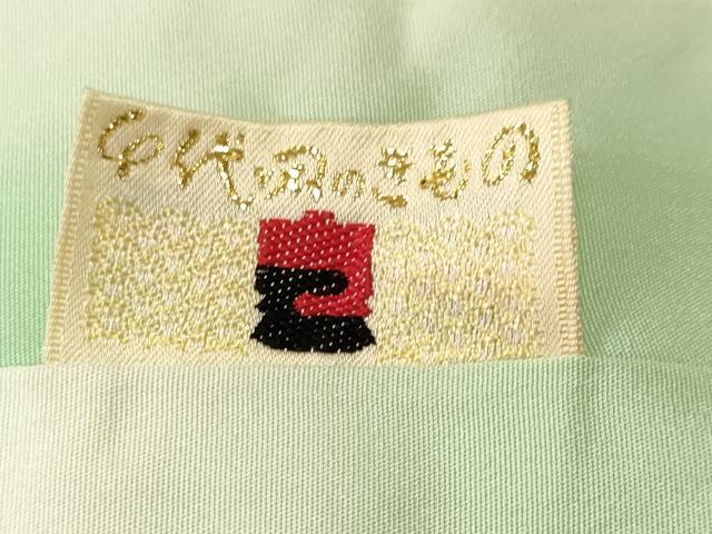 平和屋着物■訪問着　刺繍　草花文　正絹　逸品　CABJ2898ev