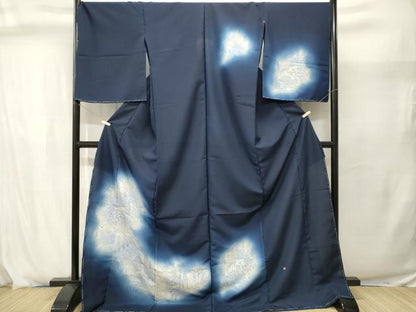 平和屋着物■訪問着　御所解文　舞蝶文　暈し染め　金彩　仮絵羽　洗える着物　未使用　CABJ2906ev