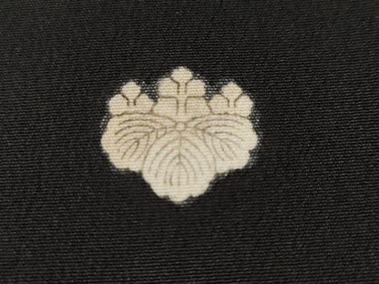 平和屋着物■豪華黒留袖　駒刺繍　更紗休み鳥草花文　金彩　洗える着物　CABJ2908ev