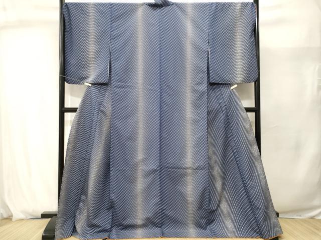 平和屋着物■小紋　幾何学文　ロング丈　洗える着物　CABJ2912ev