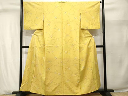 平和屋着物■小紋　枝椿文　洗える着物　CABJ2913ev