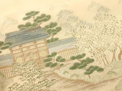 平和屋着物■豪華色留袖　寿光織　人物御所解文　正絹　逸品　CABJ2921ev