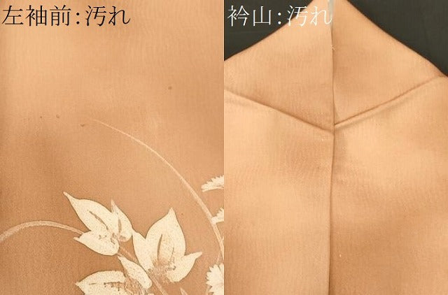 平和屋着物■訪問着　霞草花文　暈し染め　正絹　逸品　CABJ2924ev