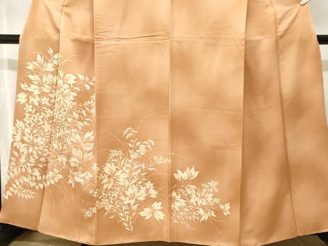 平和屋着物■訪問着　霞草花文　暈し染め　正絹　逸品　CABJ2924ev