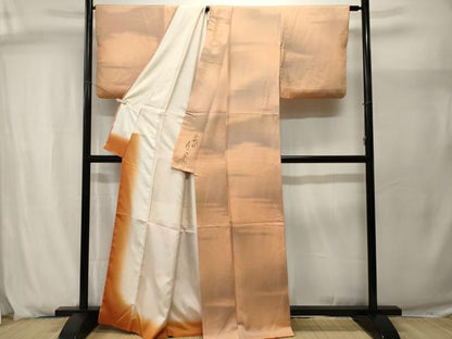 平和屋着物■二代目清次郎　手描き　小紋　霞文　正絹　逸品　CABJ2926ev