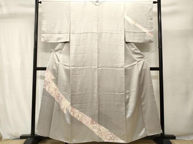 平和屋着物■訪問着　道長切嵌花文　正絹　逸品　CABJ2928ev