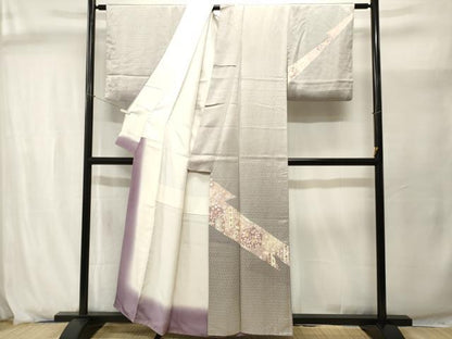 平和屋着物■訪問着　道長切嵌花文　正絹　逸品　CABJ2928ev