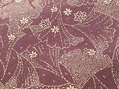 平和屋着物■江戸小紋　鮫小紋柄　銀杏花文　正絹　逸品　CABJ2929ev