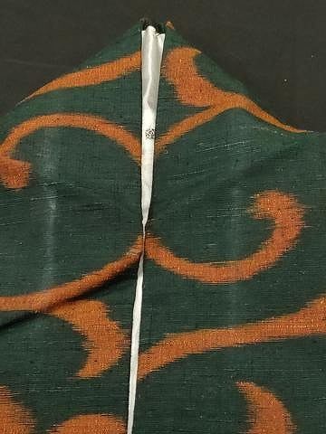 平和屋着物■上質な紬　唐草文　正絹　逸品　CABJ2942ev