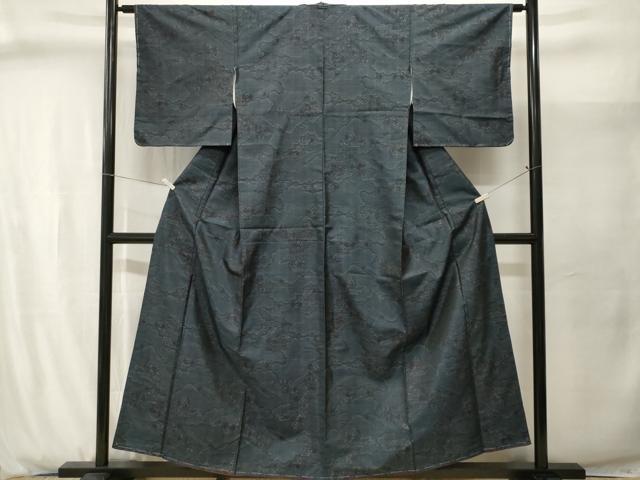 平和屋着物■本場大島紬　遠山風景文　正絹　逸品　CABJ2949ev