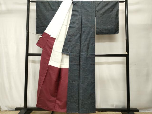 平和屋着物■本場大島紬　遠山風景文　正絹　逸品　CABJ2949ev