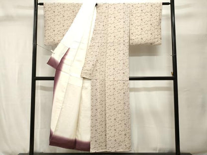 平和屋着物■上質な小紋　人物文　正絹　逸品　CABJ2951ev