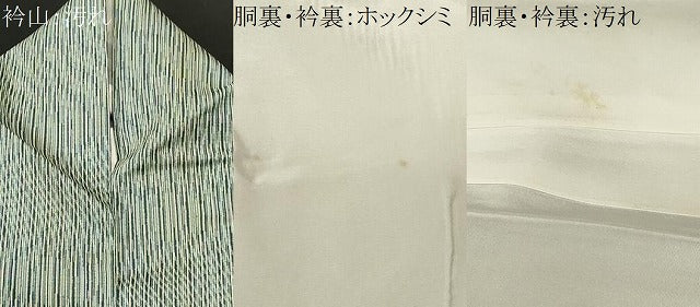 平和屋着物■上質な小紋　紬地　縞　正絹　逸品　CABJ2957ev