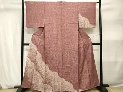 平和屋着物■訪問着　道長幾何学文　正絹　逸品　CABJ2966ev