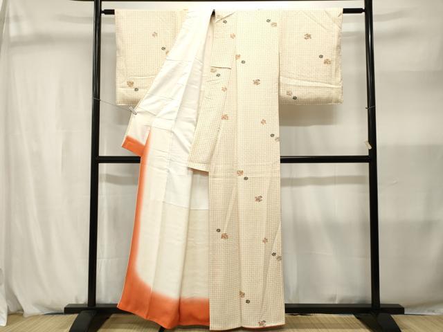 平和屋着物■上質な小紋　亀甲花文　正絹　逸品　CABJ2970ev