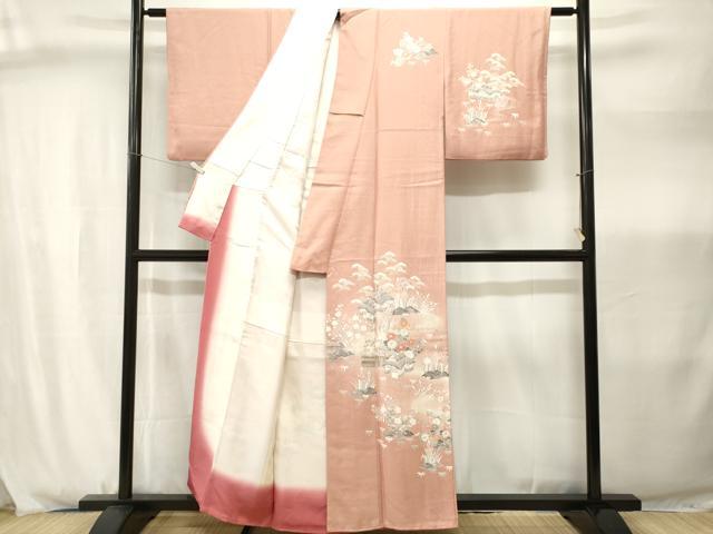 平和屋着物■訪問着　御所解文　暈し染め　金彩　正絹　逸品　CABJ2982ev