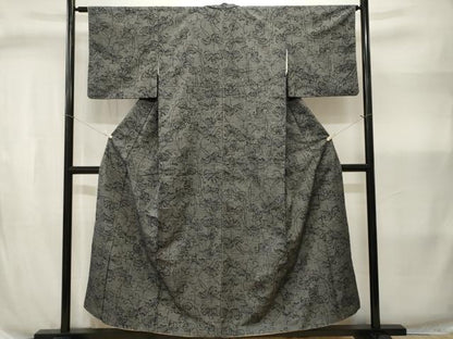 平和屋着物■上質な紬　乱菊文　正絹　逸品　CABJ2987ev