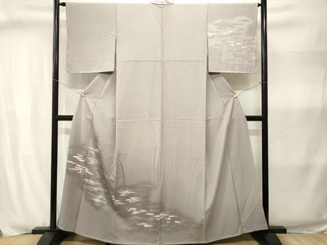 平和屋着物■訪問着　抽象文　暈し染め　正絹　逸品　CABJ2988ev