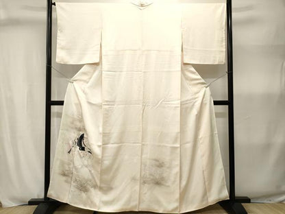 平和屋着物■訪問着　刺繍　十二単　几帳花文　暈し染め　　正絹　逸品　CABJ2989ev