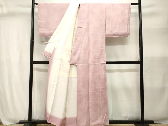 平和屋着物■上質な小紋　霞文　暈し染め　正絹　逸品　CABJ2997ev