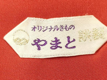 平和屋着物■上質な紬　琉球絣文様　やまと誂製　正絹　逸品　CABJ3000ev