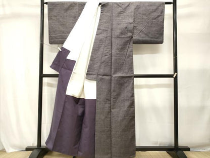 平和屋着物■上質な紬　霞文　正絹　逸品　CABJ3002ev