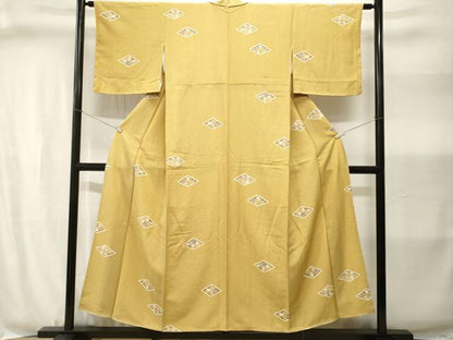 平和屋着物■上質な小紋　松竹梅菱文　正絹　逸品　CABJ3004ev