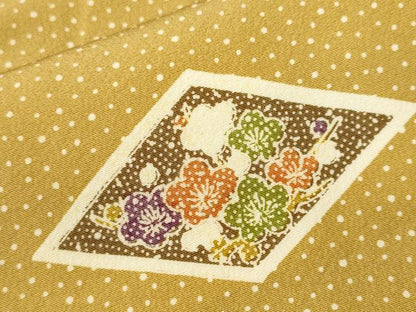 平和屋着物■上質な小紋　松竹梅菱文　正絹　逸品　CABJ3004ev