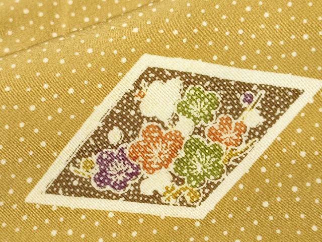 平和屋着物■上質な小紋　松竹梅菱文　正絹　逸品　CABJ3004ev