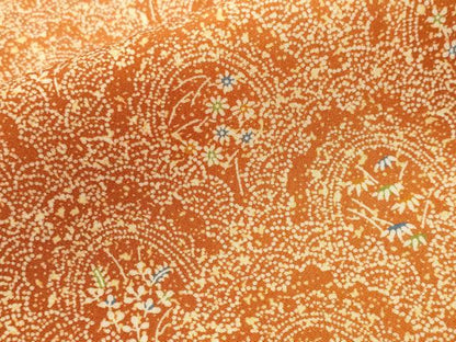 平和屋着物■上質な小紋　青海波草花文　暈し染め　正絹　逸品　CABJ3013ev