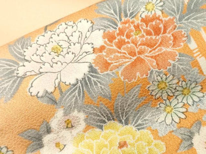 平和屋着物■上質な小紋　枝花文　暈し染め　正絹　逸品　CABJ3014ev