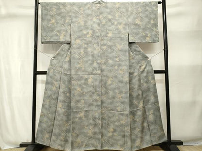 平和屋着物■上質な小紋　枝菊文　暈し染め　正絹　逸品　CABJ3017ev