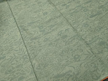 平和屋着物■上質な紬　切嵌松竹梅花文　正絹　逸品　CABJ3020ev