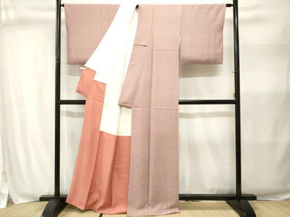 平和屋着物■江戸小紋　寺山存男　縞　正絹　逸品　CABJ3021ev