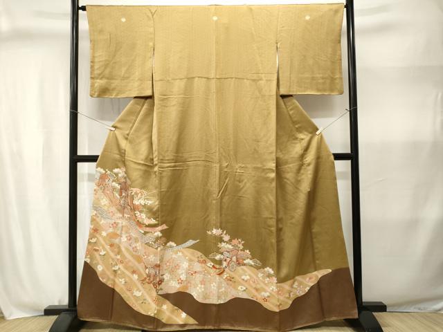 平和屋着物■豪華色留袖　御所車鳳凰花文　正絹　逸品　CABJ3030ev