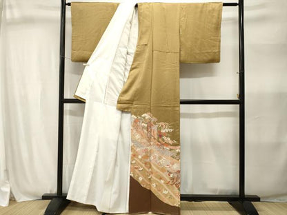 平和屋着物■豪華色留袖　御所車鳳凰花文　正絹　逸品　CABJ3030ev