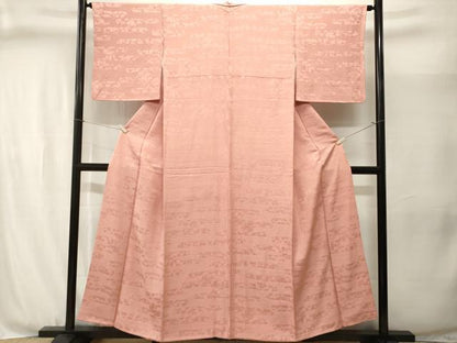 平和屋着物■上質な色無地　エ霞青海波地紋　虹色　正絹　逸品　CABJ3042ev