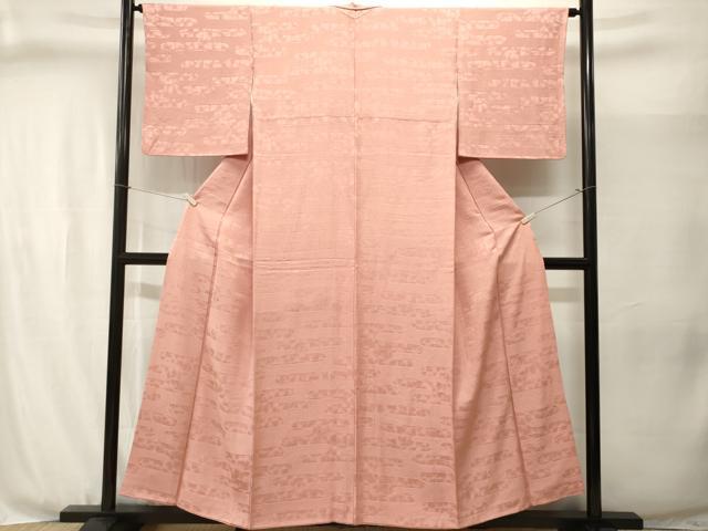 平和屋着物■上質な色無地　エ霞青海波地紋　虹色　正絹　逸品　CABJ3042ev