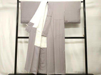 平和屋着物■上質な色無地　霞色　正絹　逸品　CABJ3045ev