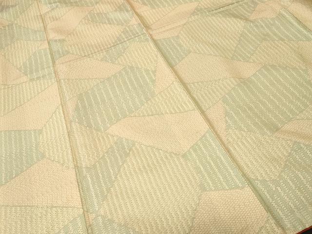 平和屋着物■本場大島紬　白大島　切嵌文　正絹　逸品　CABJ3057ev