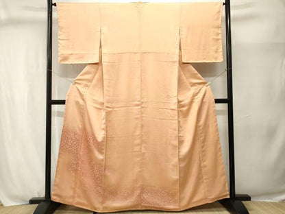 平和屋着物■色留訪問着　石畳文　暈し染め　正絹　逸品　CABJ3058ev