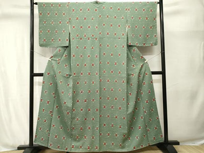 平和屋着物■上質な小紋　抽象文　正絹　逸品　CABJ3066ev